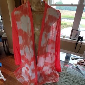 Chico's lightweight Coral Cardigan Chico's size 3